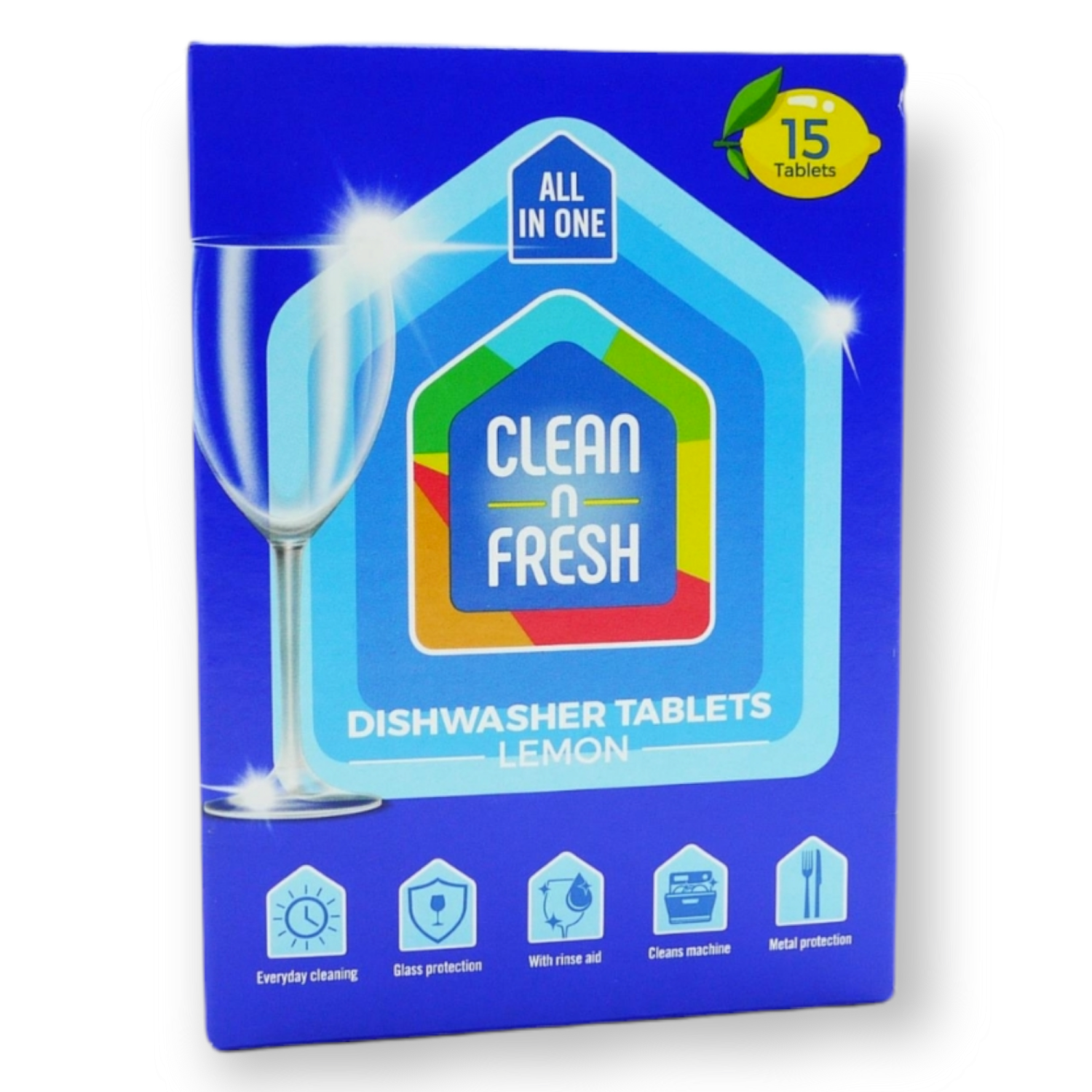 Clean&Fresh Dishwasher Tablets Lemon 15pk