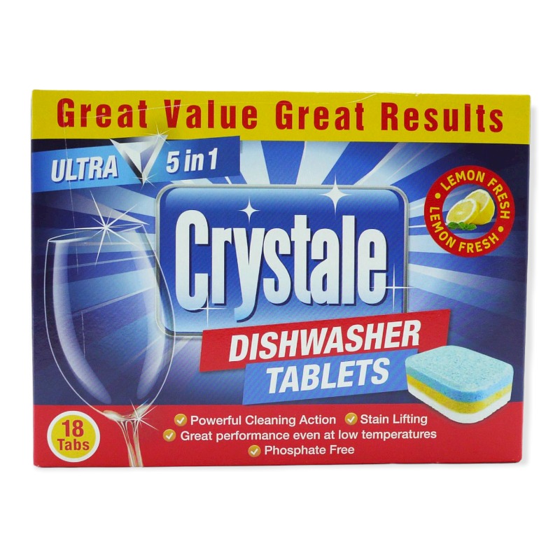 Ultra Crystale Dishwasher Tablets 18pk