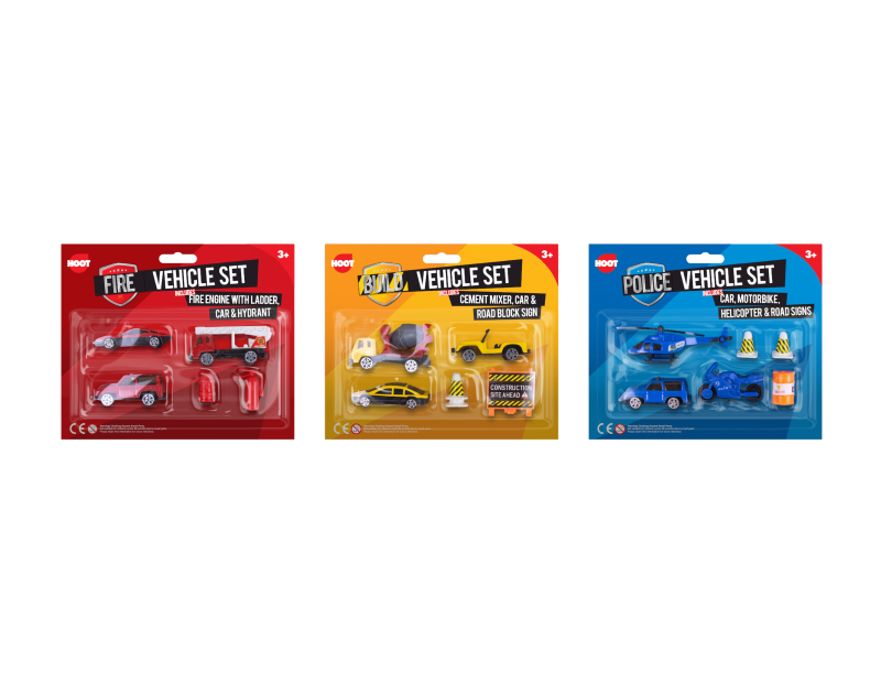 Hoot Vehicle Playset Div.Typer
