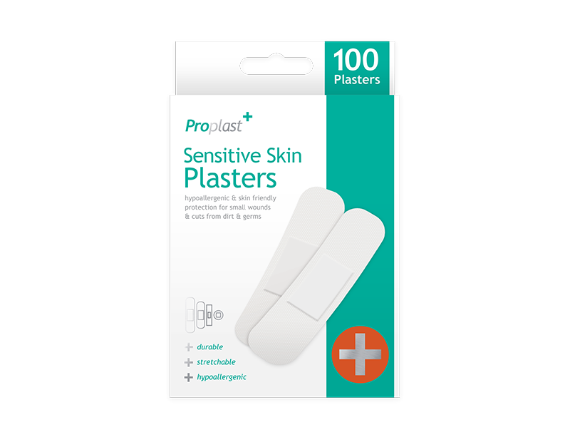 ProPlast Sensitive Skin Plasters 100pk