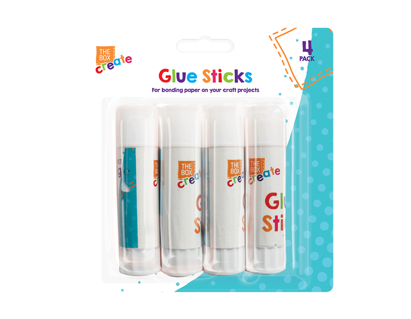 The Box Glue Sticks 15g 4pk