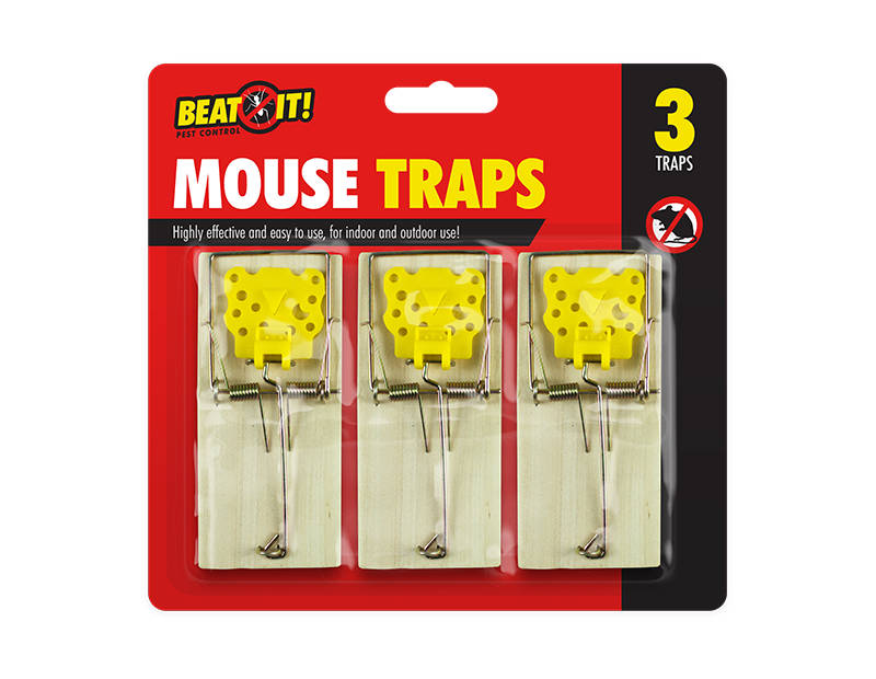 Beat It Mouse Traps 3pk