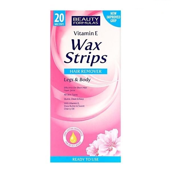 Beauty Formulas Wax Strips Legs&Body 20pk