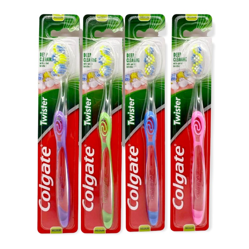 Colgate Twister Toothbrush Medium Div.Farger