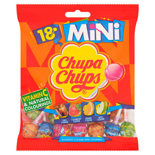 Chupa Chups Mini Lollies 18pk 108g