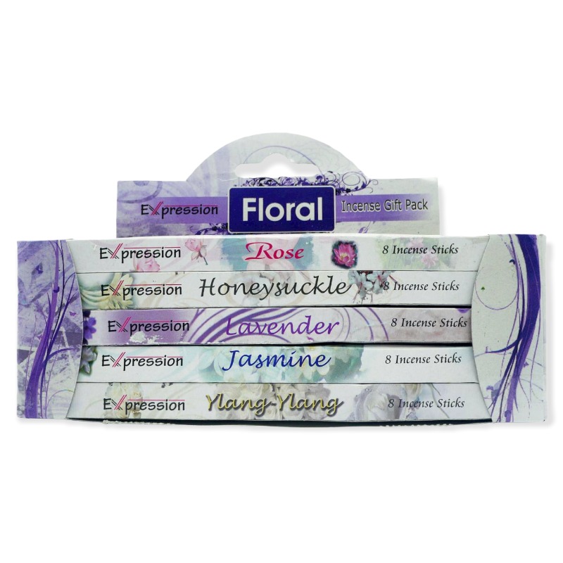 Expression Floral Incense Sticks 5x8pk