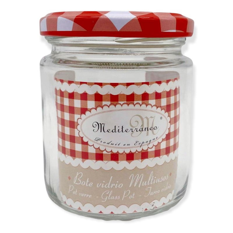 Mediterraneo Glasskrukke m/Lokk 250ml