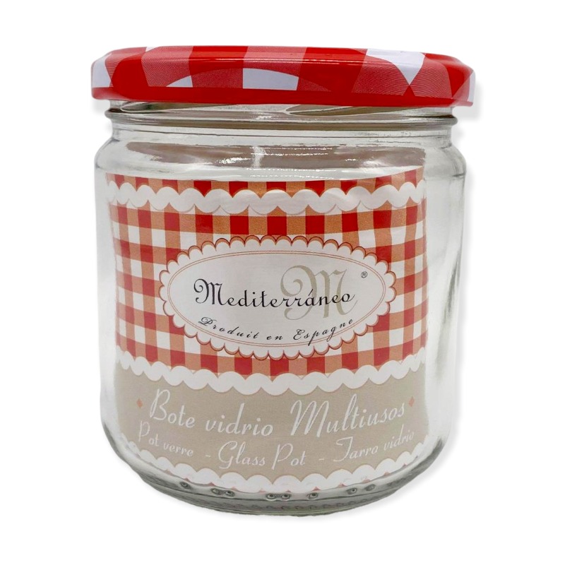 Mediterraneo Glasskrukke m/Lokk 350ml