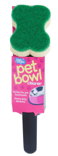 Dishmatic Pet Bowl Cleaner Handle w/Sponge