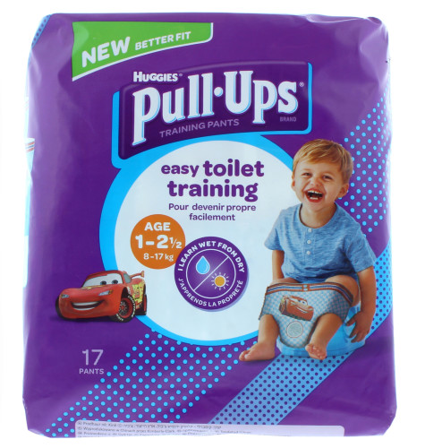 Huggies Cars Pull-Up Diapers 8-17kg 17pk