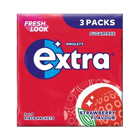 Extra Strawberry Gum 3pk