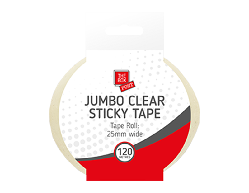 The Box Jumbo Clear Tape 120m