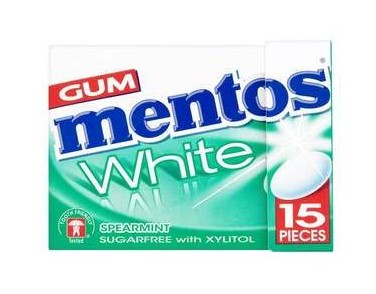 Mentos White Spearmint Gum 22,5g