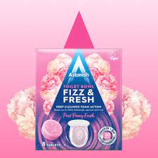 Astonish Pink Peony Toilet Bowl Fizz&Fresh 8pk