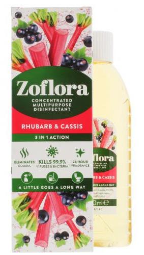 Zoflora Rhubarb&Cassis Disinfectant 250ml