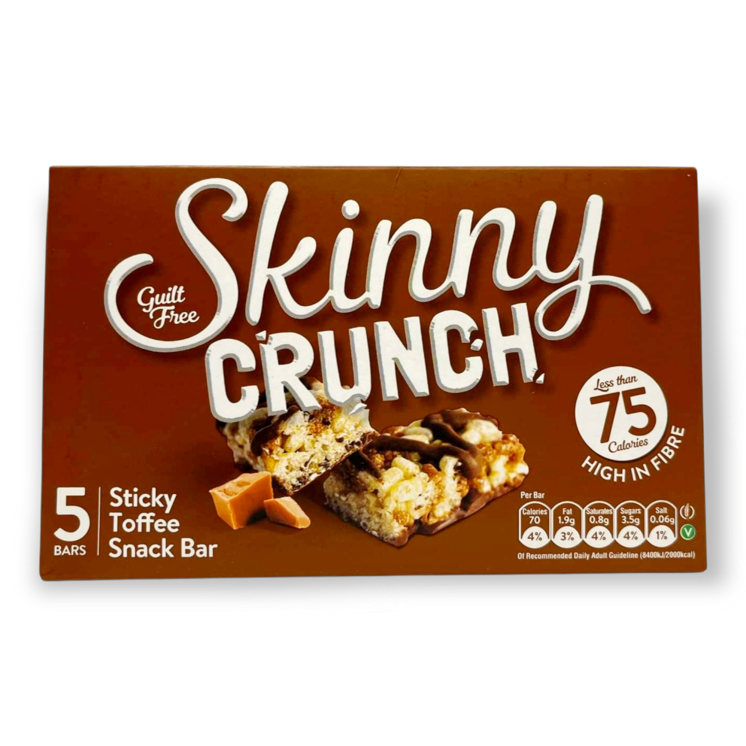 Skinny Crunch Sticky Toffee Snack Bar 5x20g