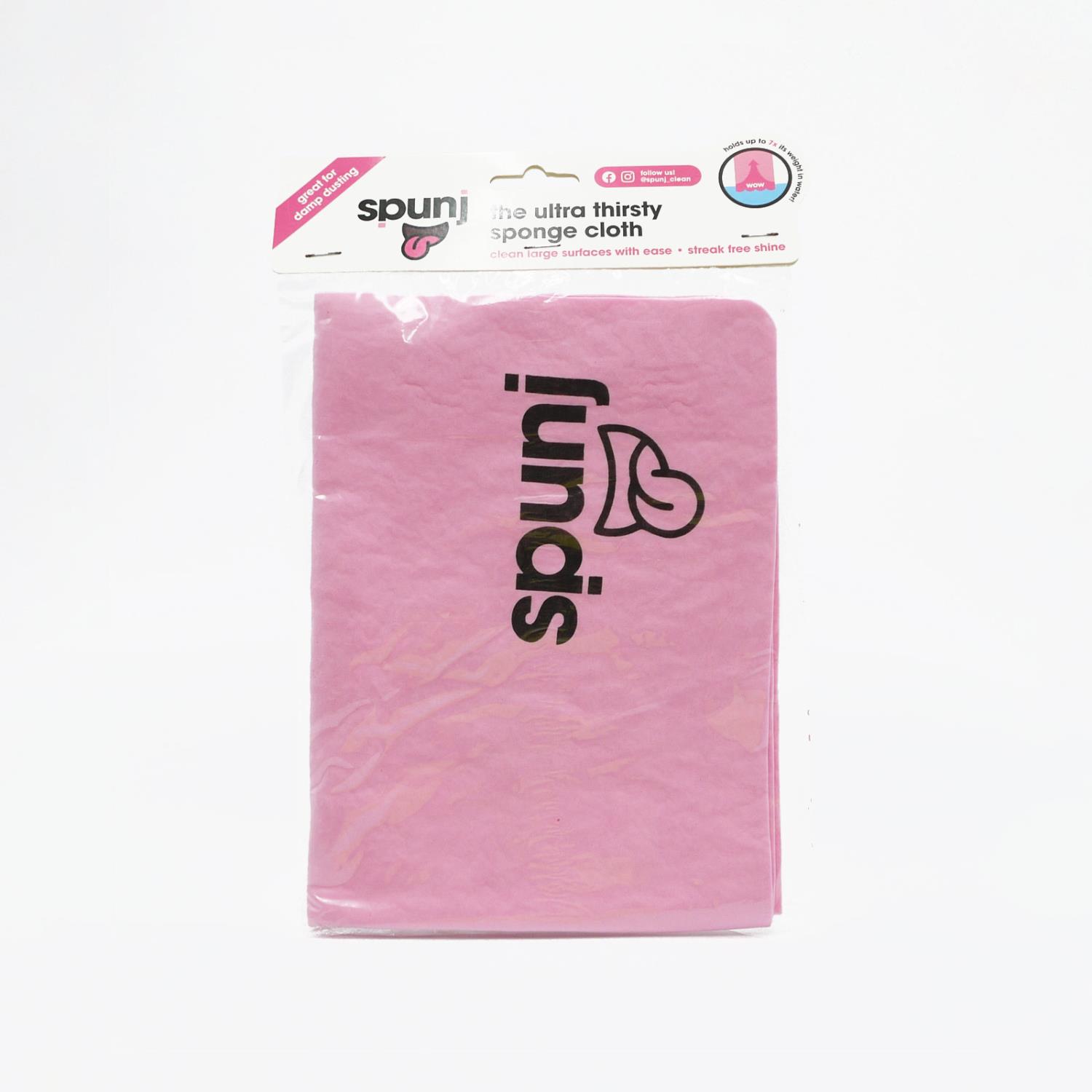 Spunj Pink Ultra Thirsty Sponge Cloth