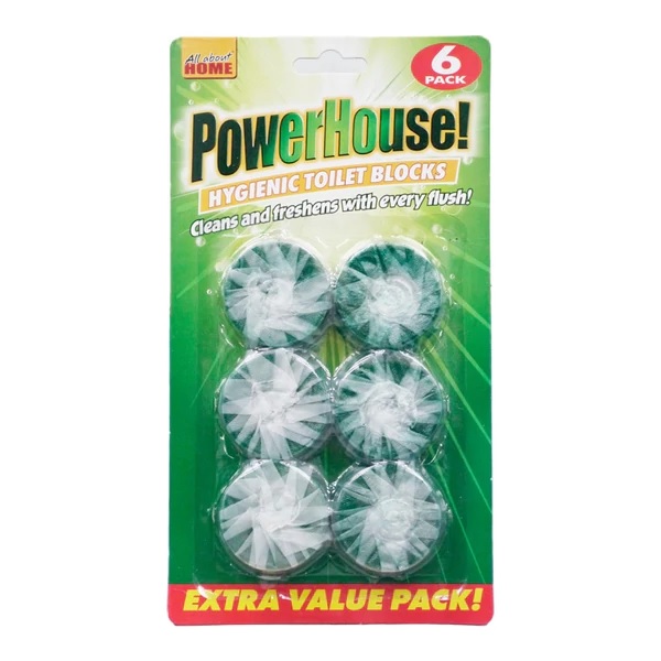 PowerHouse Green Hygienic Toilet Blocks 6pk