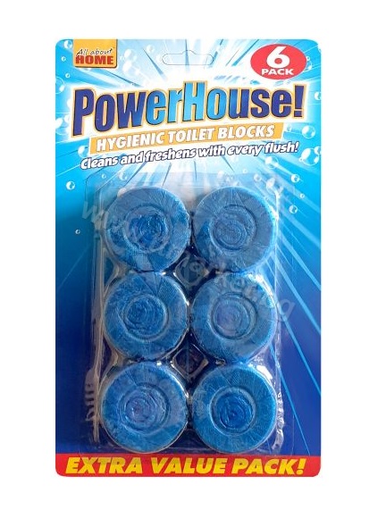 PowerHouse Blue Hygienic Toilet Blocks 6pk