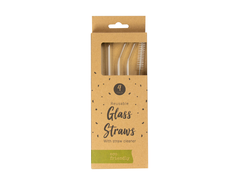 Pop Glass Straws 4pk