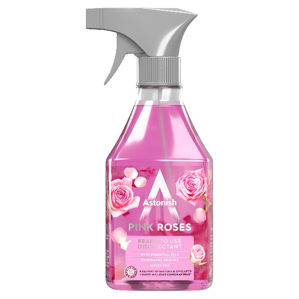 Astonish Pink Roses Multi Surface Disinfectant Spray 550ml