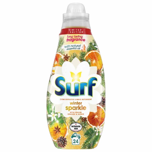 Surf Winter Sparkle Concentrated Fabric Detergent 24wash 648ml