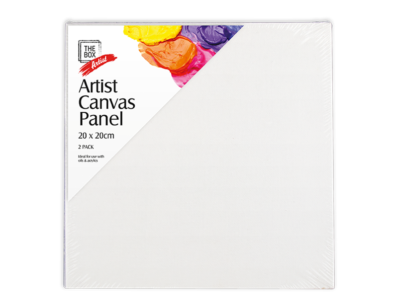The Box Artist Canvas Panel 20x20cm 2pk