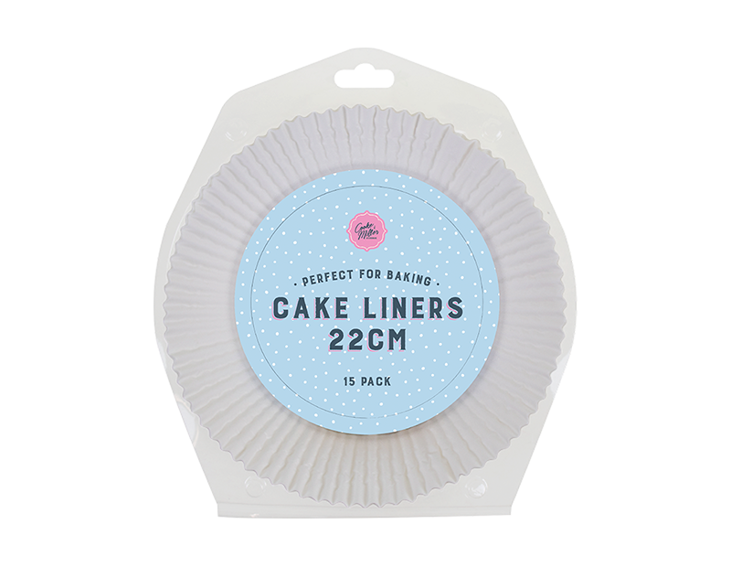 Cooke&Miller Cake Liners 22cm 15pk