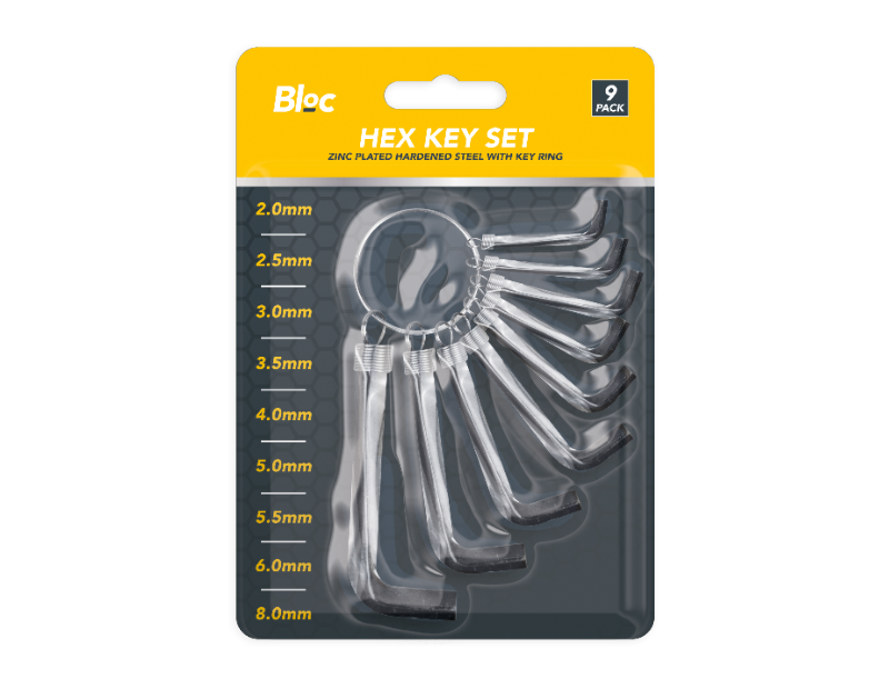 Bloc Hex Key Set 9stk