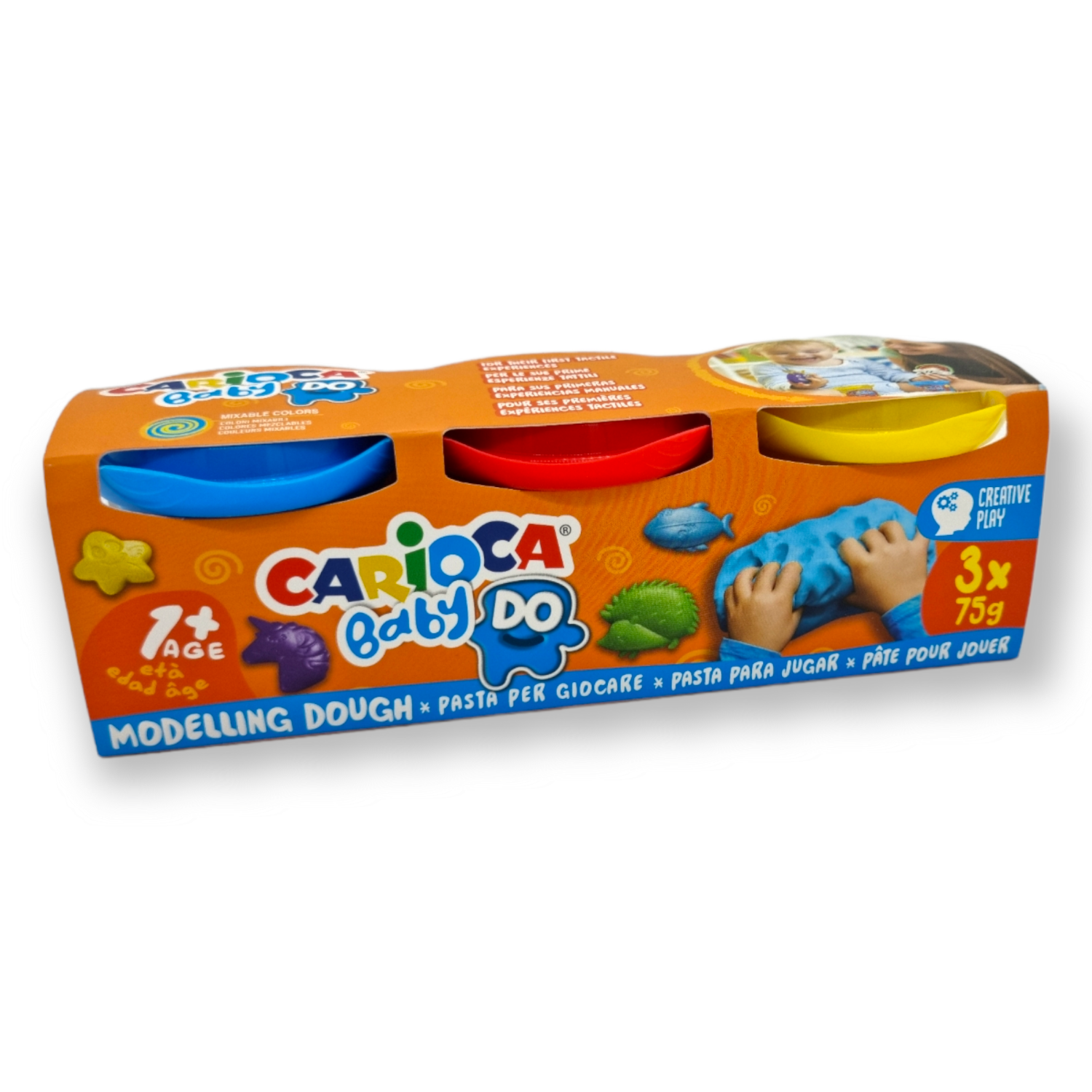 Carioca Baby Modelling Dough +1 3x75g