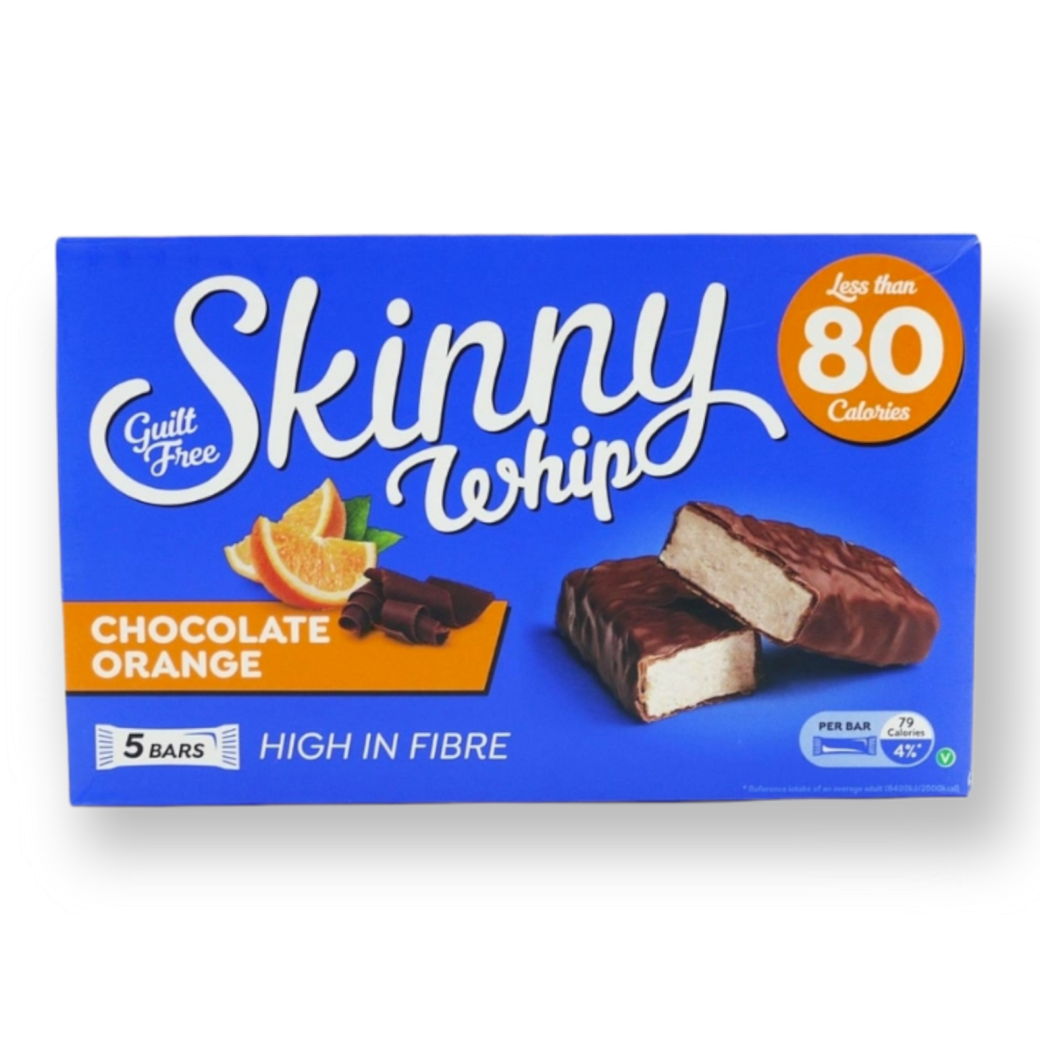 Skinny Whip Orange Chocolate Snack Bar 5x25g