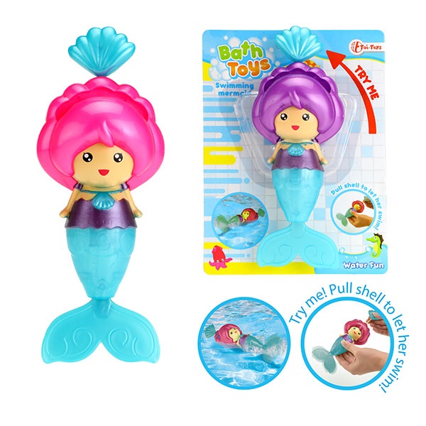 Little Mermaid Bath Toy Div.Farger