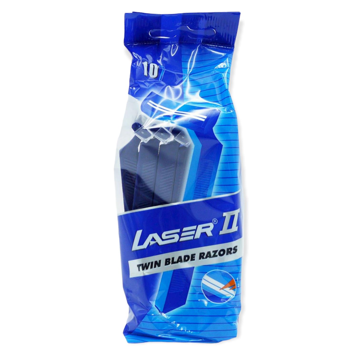 LaserII Twin Blade Razors 10pk