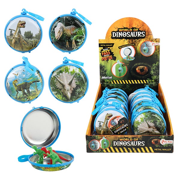World Of Dinosaurs Keychain Money Purse