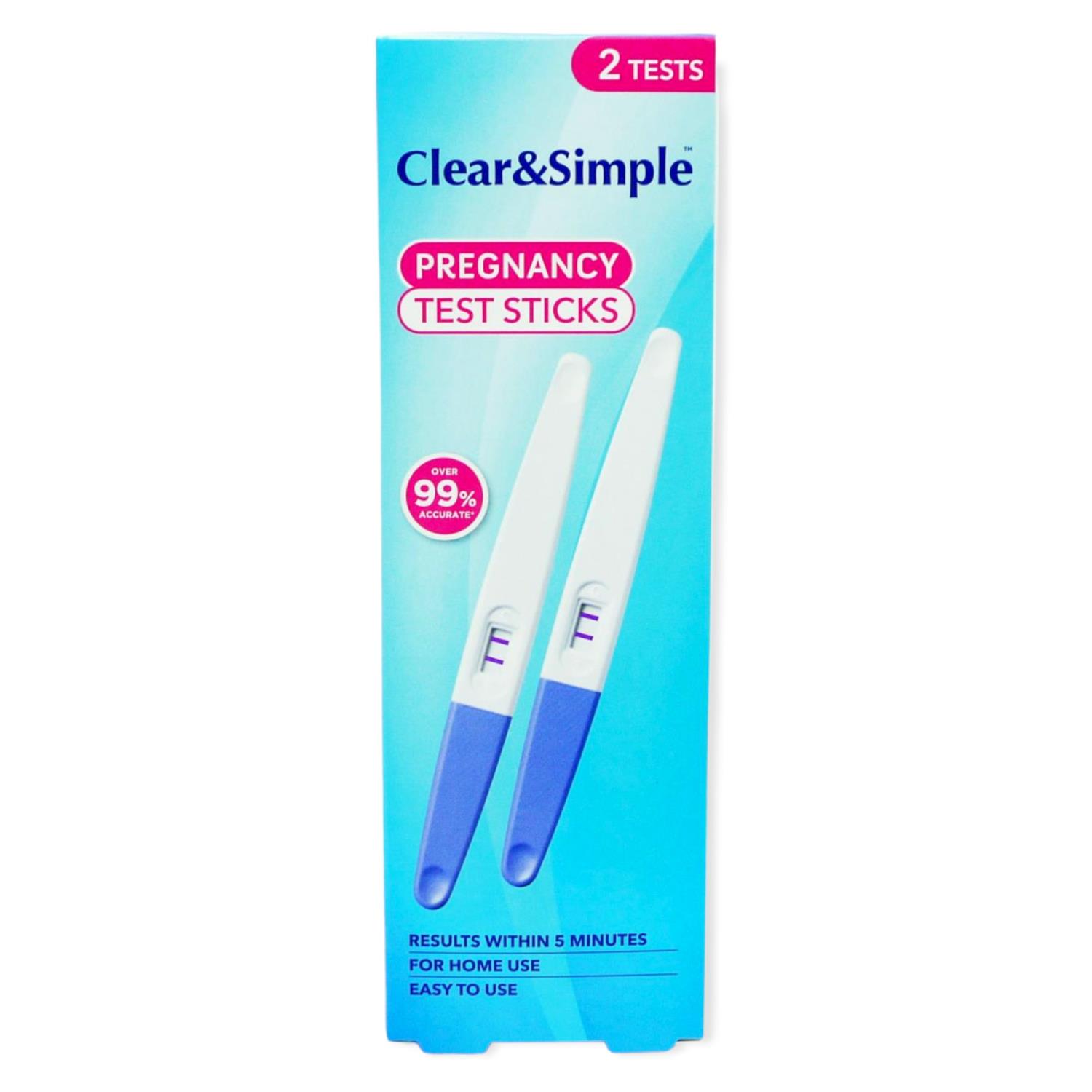 Clear&Simple Pregnancy Test 2pk