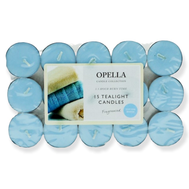 Opella Cotton Breeze Tealights 15pk