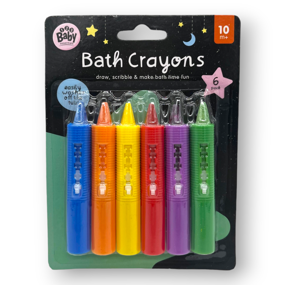 123Baby Bath Crayons 6pk