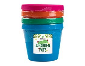 Rowan Kids Gardening Pots 4pk