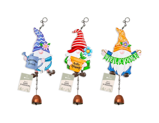 Garden Gnome Metal Windchime Div.Typer