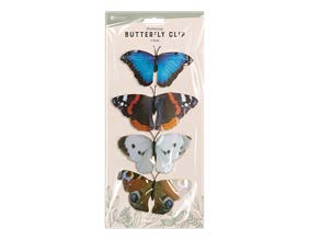 Rowan Butterfly Clip-On Decor 4pk