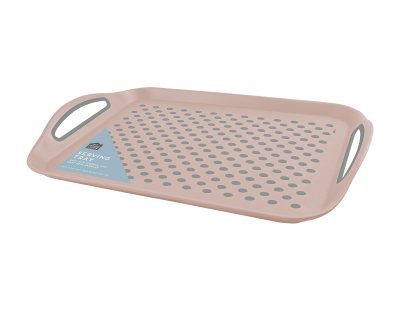 My House&Home Servering Tray Pink Anti Slip