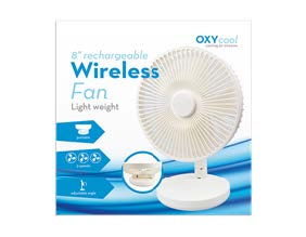 OxyCool Wireless Fan Rechargable Ø20cm