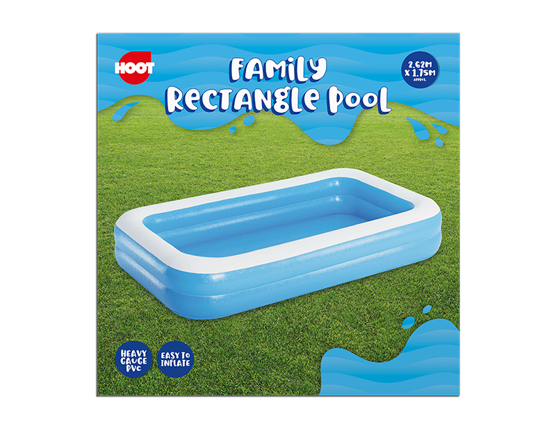 Hoot Family Paddling Pool 2,62x1,75cm