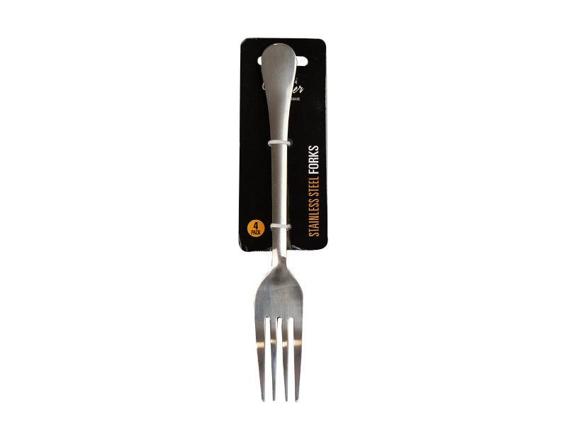 Cooke&Miller Stainless Steel Forks 4pk