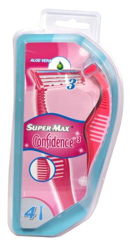 SuperMax Confidence Lady Razors 4pk
