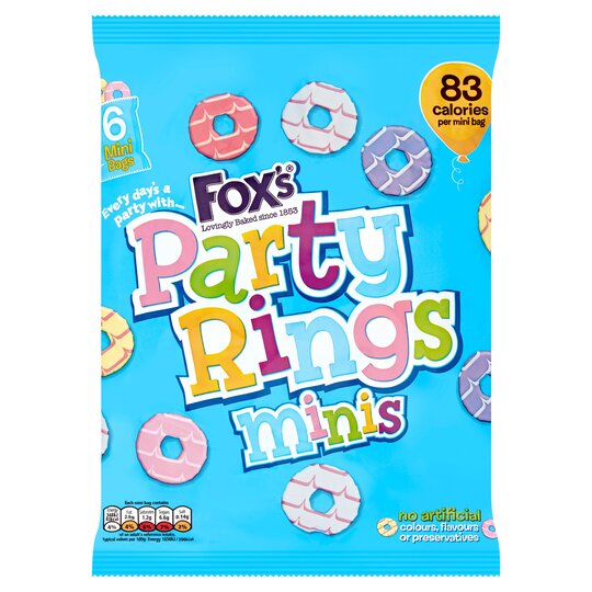 Fox's Party Rings Minis 126g