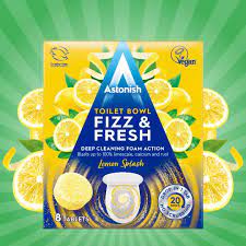 Astonish Lemon Splash Fizz&Fresh Toilet Bowl Tabs 8pk