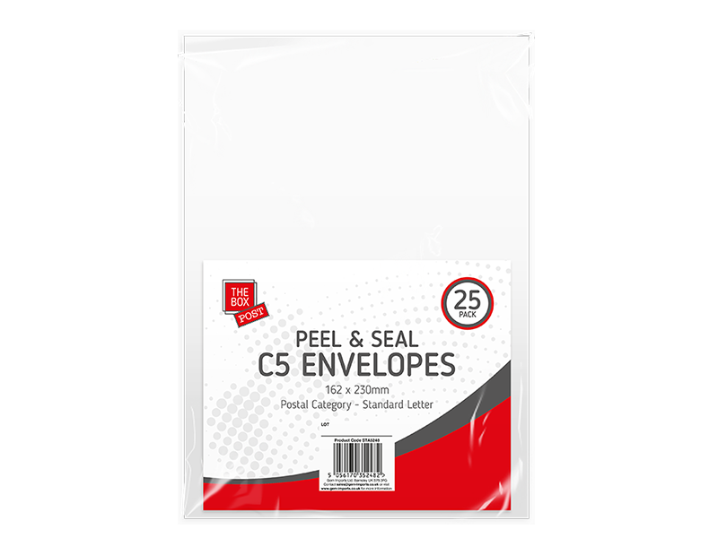 The Box Envelopes C5 25pk