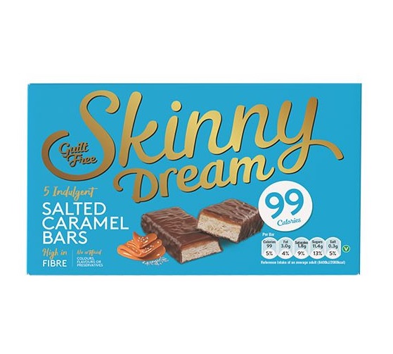 Skinny Dream Salted Caramel Snack Bar 5x25g