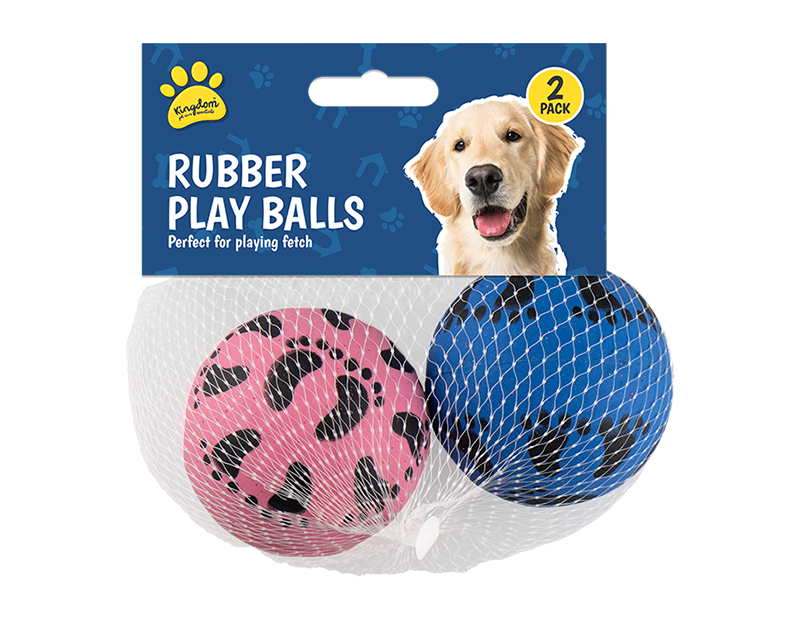 Kingdom Rubber Play Balls 2pk